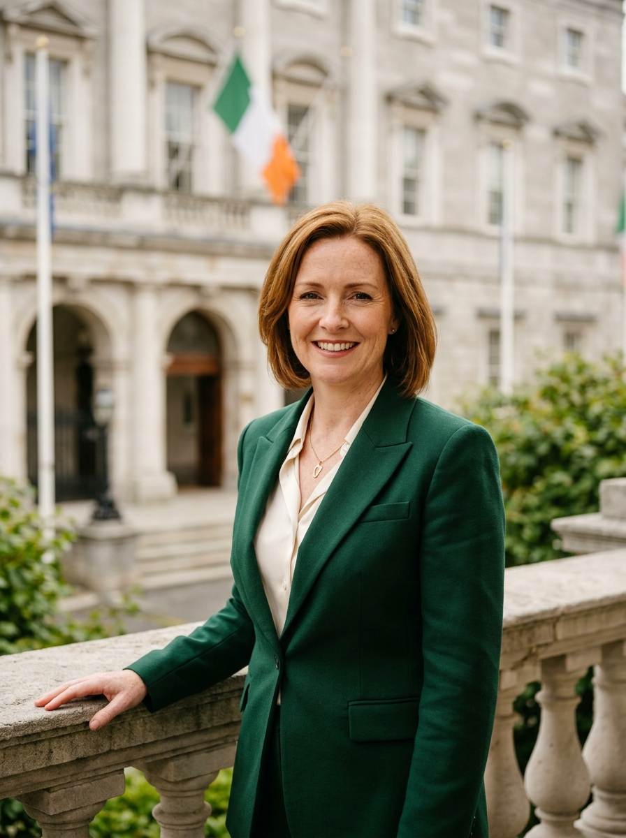 Official portrait of Sarah Ní Cheallaigh TD